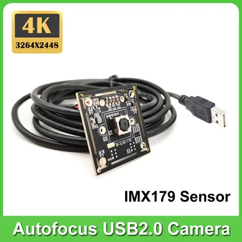 4K 8MP Автофокус USB2.0 Модуль камеры IMX179 Датчик UVC OTG Подключи и играй 100 Градусов Без Искажений Объектив USB Видео Веб-камера