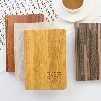 Креативный Краткий Дизайн Блокнот с деревянными полосками для ведения дневника Блокноты из линованной бумаги формата А5 224Р Secret Book