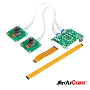 Комплект стереоскопической камеры Arducam 1MP * 2 для Raspberry Pi, Nvidia Jetson Nano/Xavier NX, двух монохромных камер с глобальным затвором OV9281