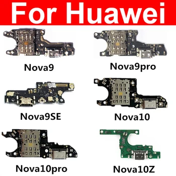 Оригинальная док-станция для USB-зарядного устройства для Huawei Nova 9 10 Pro 9SE 10Z, usb-порт для зарядки, разъем для платы, Гибкий кабель, запчасти
