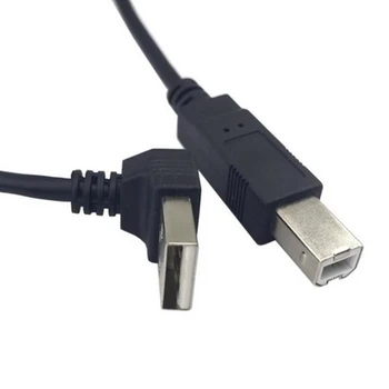 5 шт. Под углом 90 градусов USB 2.0 Male-B тип Кабеля USB-B для принтера, сканера, Жесткого диска 20 см