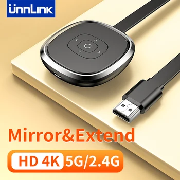 Unnlink 5G 4K TV Беспроводной WiFi Зеркальный кабель HDMI, видео-ключ, адаптер передатчика для iPhone Xiaomi Android IOS Miracast
