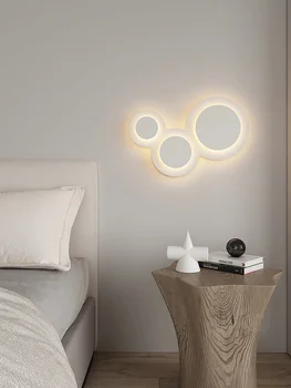 Скандинавский светодиодный настенный светильник Прикроватная лампа для спальни Современное освещение для гостиной Гостиничный Проход Лестница Настенный декор Осветительный прибор