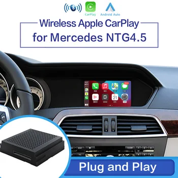 Беспроводной Apple Carplay для Mercedes Benz A B C E CLA GLA GLK ML Sprinter NTG4.5 Модуль Беккера Android Автоматическая навигация carplay