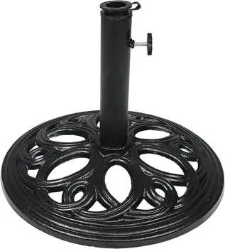 Железная подставка для зонта - черная - Диаметр 18 дюймов