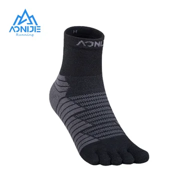 AONIJIE E4819, одна пара спортивных носков со средним носком и пятью носками, теплые Утолщенные махровые носки для марафона