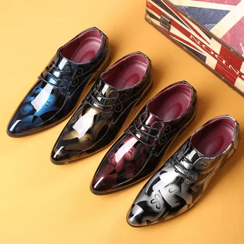 Дизайнерские мужские лоферы из лакированной кожи, Роскошные итальянские вечерние туфли для мужчин, Офисные 2022, мужские модельные туфли Chaussure Homme Cuir