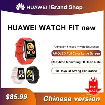 Новые Оригинальные ЧАСЫ Huawei WATCH FIT Новые смарт-часы Sports Health Management Fashion 1.64 Полноцветные часы с большим экраном FIT