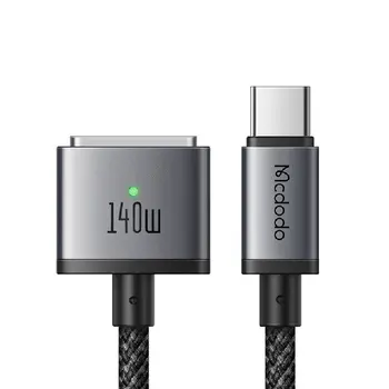 Mcdodo 140 Вт PD USB-C к Magsaf * 3 Магнитный кабель Для Macbook Pro Air 13 14 16 M1 M2 Светодиодные Индикаторы Быстрое Зарядное Устройство Шнур Адаптер 2 м