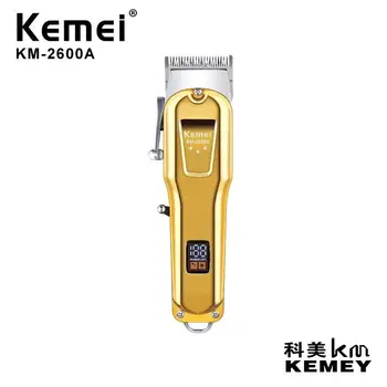 KEMEI 2022 новая машинка для стрижки волос KM-2600A перезаряжаемая машинка для стрижки волос большой мощности салонная профессиональная машинка для стрижки волос