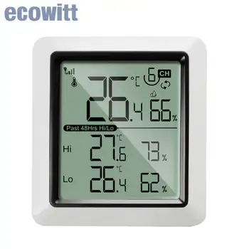 Дисплей Ecowitt WH0298_C, термометр для измерения влажности, не может использоваться отдельно, должен использоваться в паре с термометром для бассейна WN30 / 31 или WN36
