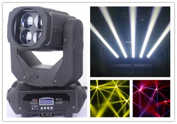 комплект из 2 предметов для ночного клуба DJ Disco DMX rgbw светодиодный луч 4 движущихся головных света 4x25 Вт rgbw 4 в 1 промывочный луч светодиодный движущийся головной свет