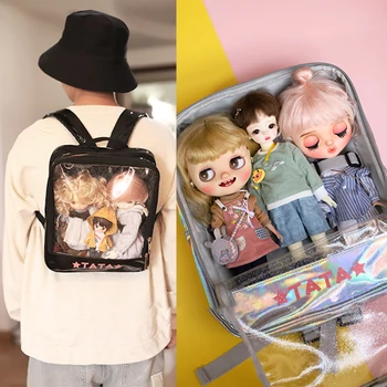 Аксессуары для кукол BJD для маленьких тканевых Блайзеров, Хлопковая детская сумка для куклы 1/6, Рюкзак, сумка для выхода в свет, сумка для близнецов