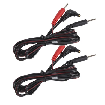Подводящие провода для электродов Стандартные соединительные кабели для миостимулятора Tens / Ems, Электродные накладки, Массажные цифровые терапевтические аппараты