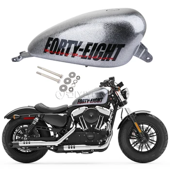 Изготовленный на заказ логотип бензиновый топливный бак бензобак мотоцикла для Harley Sportster 883 1200 72 X48