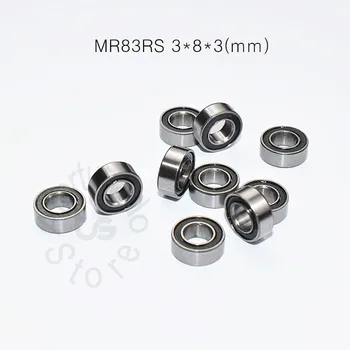 Миниатюрный подшипник MR83RS 10 штук 3*8*3 (мм) Бесплатная доставка хромированная сталь Резиновые уплотненные детали высокоскоростного механического оборудования