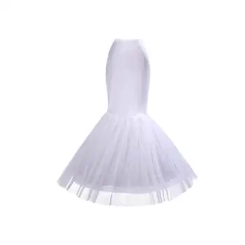Белое Свадебное Платье Русалки с Рыбьим Хвостом, Свадебная Нижняя Юбка-Слипоны для Новобрачных