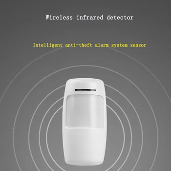 Датчик PIR человеческого тела, сигнализация, 433 МГц, дистанционный беспроводной инфракрасный широкоугольный детектор, интеллектуальная противоугонная система, питание от аккумулятора