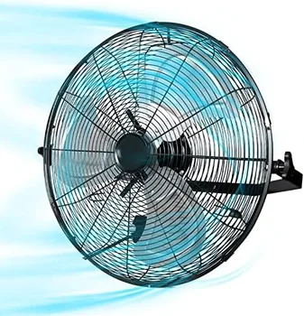 18-дюймовый высокоскоростной вентилятор, промышленный вентилятор с 3 скоростями вентиляции, простым управлением и наклоном на 270 градусов, металлический вентилятор для Wa
