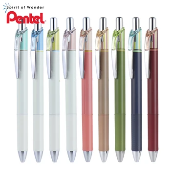 Pentel Energel Гелевая ручка Быстросохнущая Кавайная ручка в полоску Clena BLN75L 0,5 мм, цветные ручки для печати, канцелярские принадлежности для школьников, 1 шт.