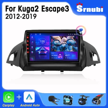 Srnubi 2 Din Android 11 Автомобильный Радиоприемник Для Ford C-MAX Kuga 2 Escape 3 2012-2019 Мультимедийный Плеер Навигация GPS Carplay Головное устройство