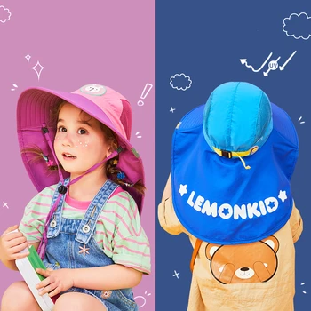 Детская модная Большая солнцезащитная шляпа, Пляжная шляпа, Защита от ультрафиолета, Складная кепка, Детская Летняя Горячая дорожная шляпа с широкими полями, Широкая пляжная шляпа