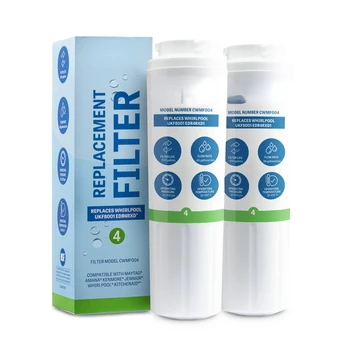 4, UKF8001, 4396395, EDR4RXD1, 46-9005, Фильтр для воды в холодильнике, 2 фильтра для воды, Полифтороалкиловый Аквариумный фильтр для очистки воды