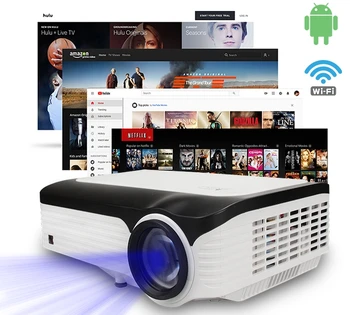 Цифровой проектор для домашнего кинотеатра Full HD 4k smart Android native 1080p с высоким люменом WIFI проектор