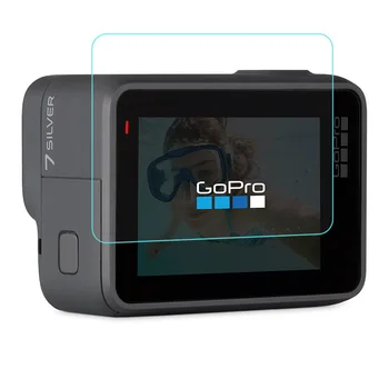 2 шт./компл. Закаленное стекло для GoPro Hero 7, черный Go pro Hero7, Серебристый защитный экран Glas