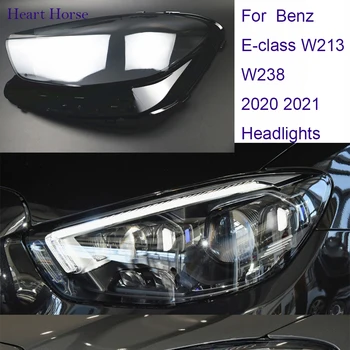 Фара для Mercedes Benz, налобный фонарь E-class W213 W238 2021 2022 2023, Крышка объектива автомобиля, стекло в виде ракушки