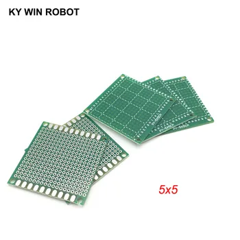 5шт 5x5 см 50x50 мм Односторонний прототип печатной платы Универсальная печатная плата Protoboard для Arduino