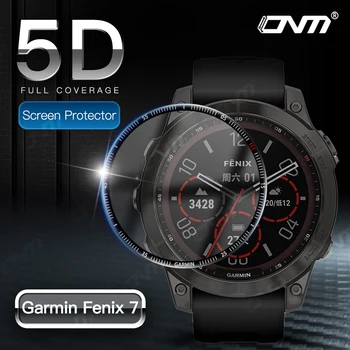 5D Защитная пленка для смарт-часов Garmin Fenix 7 7S 7X6 Pro Sapphire Мягкая Защитная пленка для Garmin Epix (не стекло)