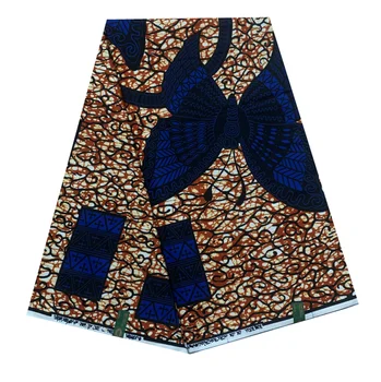 Новое поступление, Модная Африканская Восковая Ткань, 100% Хлопок, Нигерия, Анкара, Ткань с блочным Принтом, Батик, Гана, Высококачественная Швейная ткань
