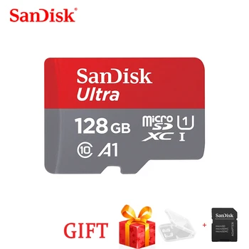 SanDisk100% Карта памяти A1SDSQUNC 16 ГБ 32 ГБ 64 ГБ 128 ГБ адаптер Micro sd карта Class10 UHS-1T флэш-карта памяти Microsd TF/SD-карта