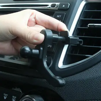 Крепление на вентиляционное отверстие автомобиля Пластиковый зажим Держатель мобильного телефона GPS Кронштейн Аксессуары