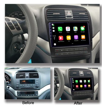Автомобильный радиоприемник Android 11 для acura TSX 2004 2005 2006 2007 2008 GPS-навигация, мультимедийный плеер, стерео головное устройство, аудио-видеоплеер