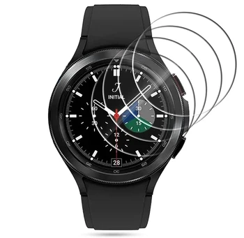 Закаленное Стекло Для Samsung Galaxy Watch 4 44 мм 40 мм Watch4 Classic 46 мм 42 мм Аксессуары HD Прозрачная Гидравлическая Пленка Протектор Экрана