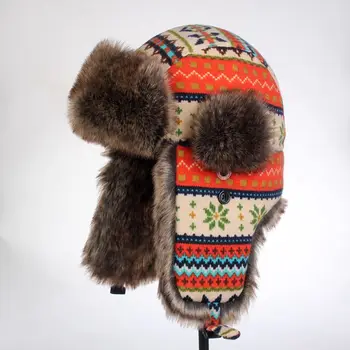Супер теплый! Осенне-зимняя мужская женская оранжевая национальная кепка lei feng, зимняя лыжная кепка с ушками, зимняя хлопчатобумажная шапка