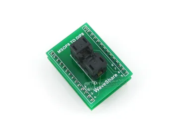 Тестовый разъем 656-1082211 для микросхем Waveshare SSOP8 - DIP8 (A) TSSOP8 MSOP Wells IC Programming Adapter с шагом 0,65 мм 656-1082211