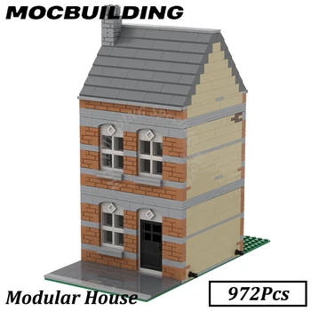 Модульная модель дома MOC Строительные блоки кирпичные игрушки строительный подарок для детей Рождественский подарок
