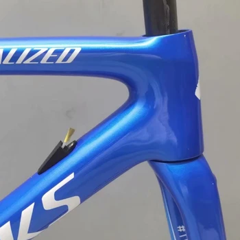 Велосипедная рама из углеродного волокна SL6 синего цвета, рама для шоссейного велосипеда, рама для велосипеда, изготовленная на Тайване. Свяжитесь с нами для получения дополнительных скидок!