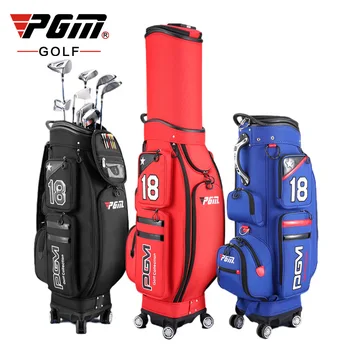 Сумка для клюшки для гольфа PGM, Мужская Универсальная сумка с выдвижной крышкой, сумка для подставки для гольфа, Водонепроницаемая сумка для гольфа Большой емкости с дождевиком для мужчин