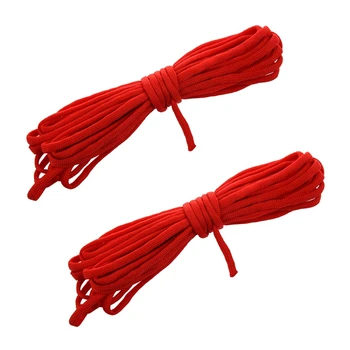 2X 20-футовый паракорд, Парашютный шнур, нейлоновый шнур для выживания в пустыне, 7 нитей-Красный