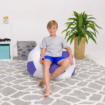 Кресло-мешок, детское, 3 фута, фиолетовый подвесной шар