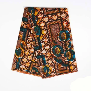 2019 Новая ткань с восковой печатью Кванза, африканская ткань с принтом из настоящего воска, 6 ярдов/шт
