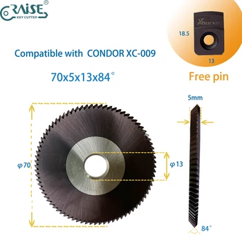 Резак Condor XC-009 70x5x13x84 ° для станка для резки ключей, слесарных инструментов