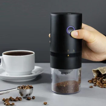 Маленькая Кофемолка, Электрическая Кофемолка для кофейных зерен, Зарядка USB Type-C, Профессиональная Керамическая Мельница для измельчения кофейных зерен