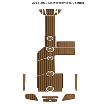 2014-2018 Mastercraft X46 Коврик для кокпита, лодка, Пенопласт EVA, палубный коврик из искусственного тика