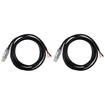 2 провода длиной 1,8 м, кабель USB-Rs485-We-1800-Bt, последовательный порт USB-Rs485 для оборудования, промышленного контроля