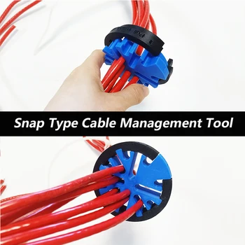 Инструмент для управления сетевыми кабелями с защелкивающимся креплением сетевой шкаф компьютерный зал кабельный менеджер расческа для сетевых кабелей поддержка 24 линий
